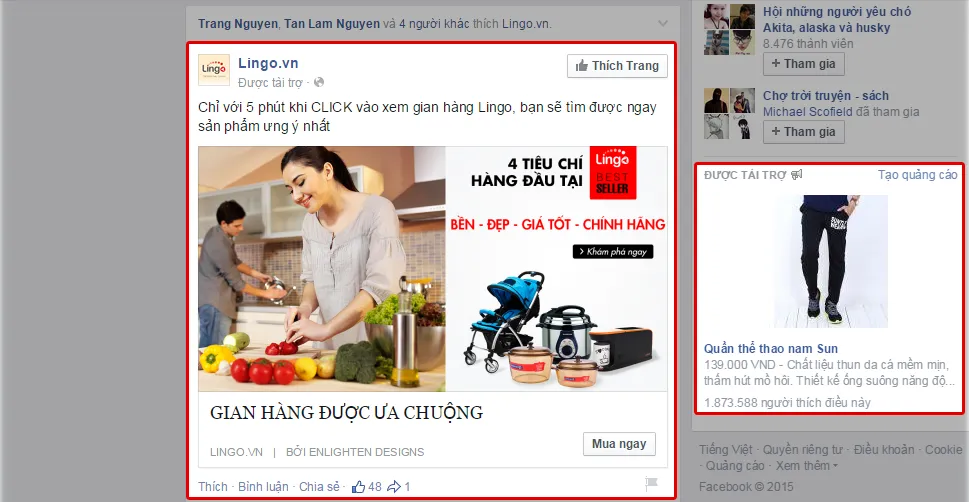 Quy trình tạo quảng cáo website trên Facebook bằng cách dán đường link