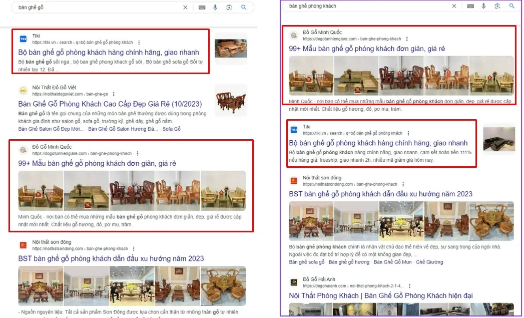 So sánh kết quả tìm kiếm, kiểm tra ý định tìm kiếm của "cách xóa nick facebook tạm thời"