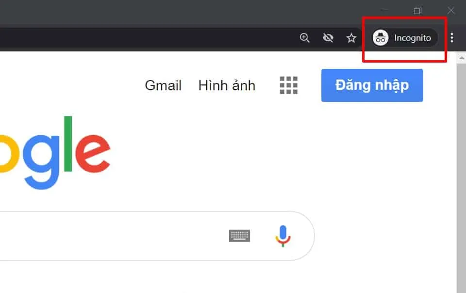 Sử dụng trình duyệt ẩn danh để kiểm tra mức độ rủi ro khách quan