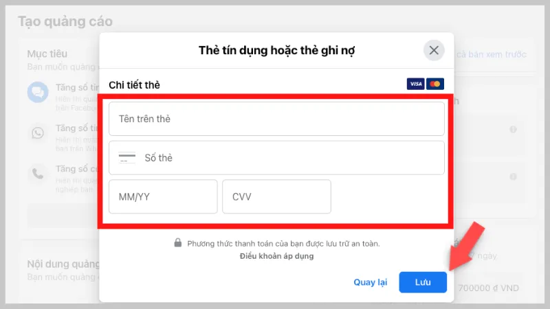 tài khoản quảng cáo cá nhân facebook