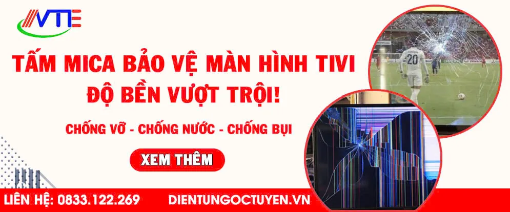 Tấm meca bảo vệ màn hình tivi có độ bền vượt trội