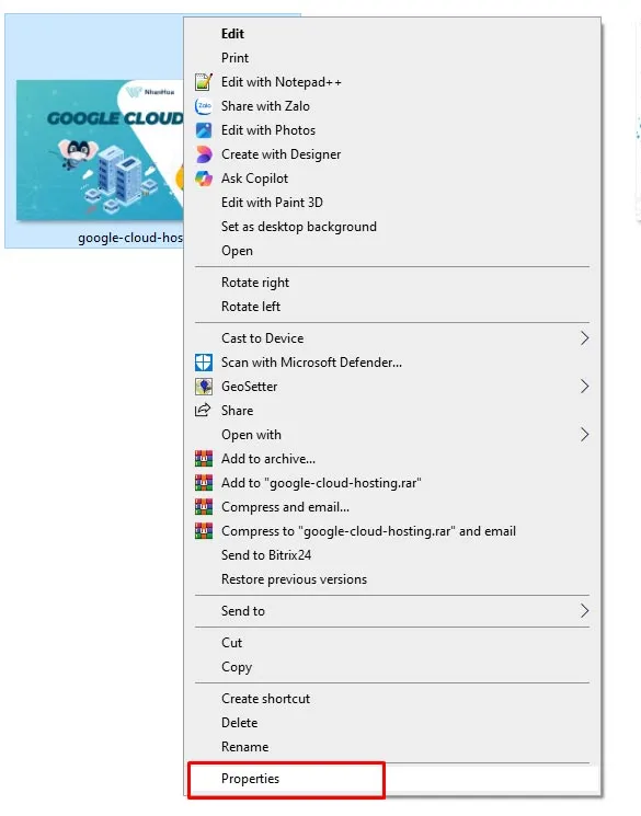 Thao tác nhấp chuột phải trên file, một bước cơ bản trong cách viết icon facebook trên máy tính thông qua thao tác máy tính