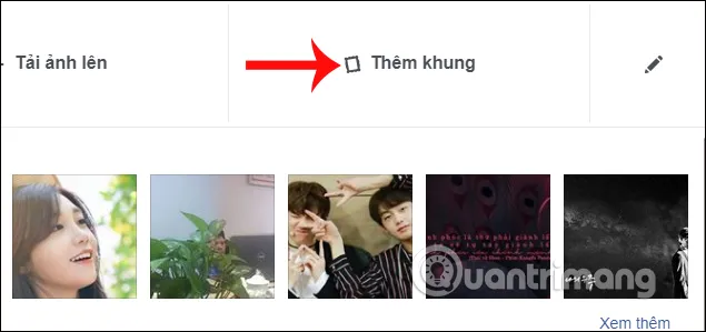 Thêm khung hình cho Facebook