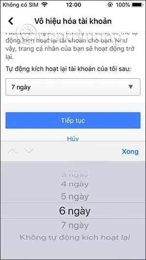 Thời gian tự kích hoạt
