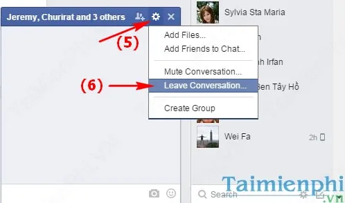 tro chuyen tren facebook