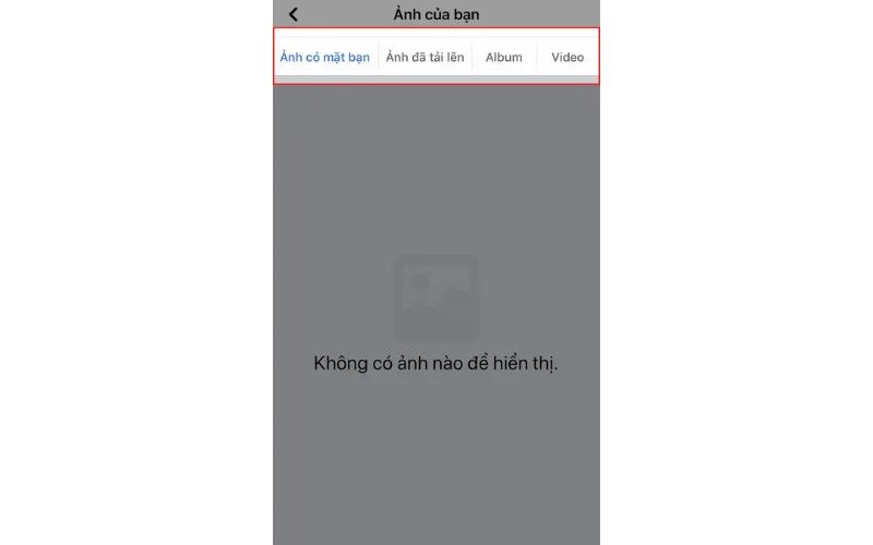 Trong menu Cài đặt, chọn Ảnh.