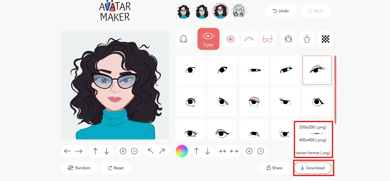 Tùy chọn tải xuống hình đại diện Facebook ở các định dạng khác nhau