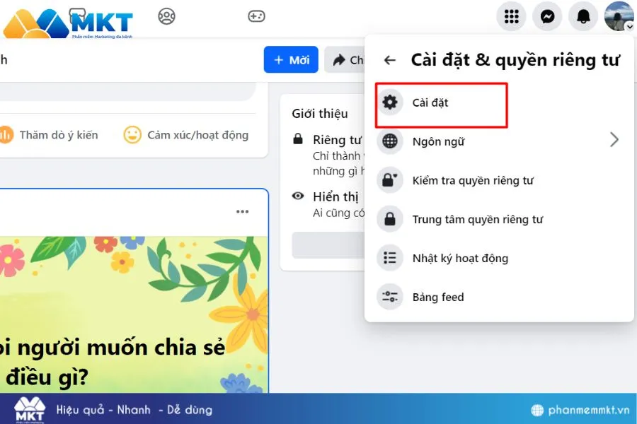Vào Cài đặt để quản lý các tùy chọn âm thanh và phương tiện trên máy tính