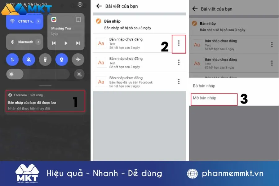 Vị trí lưu trữ bản nháp trên Facebook cá nhân và cách truy cập