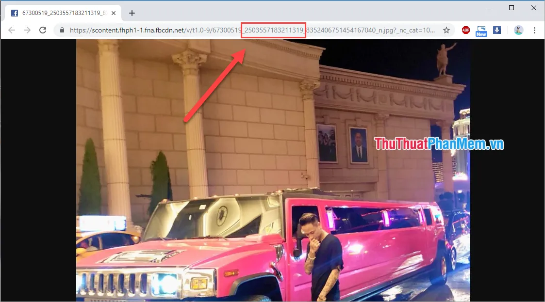 Xác định chuỗi ID trong URL của ảnh Facebook