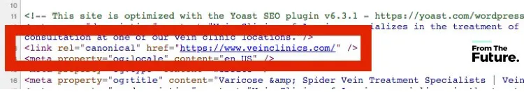 Xem các trang nào đang sử dụng thẻ Canonical
