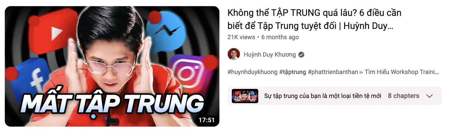 Xem xét các video mới đăng tải để đánh giá tính thời sự của chủ đề